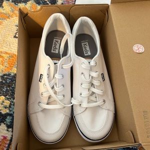 NIB Keds Center II Canvas Stripe Women's Shoes, Size 8 Wide